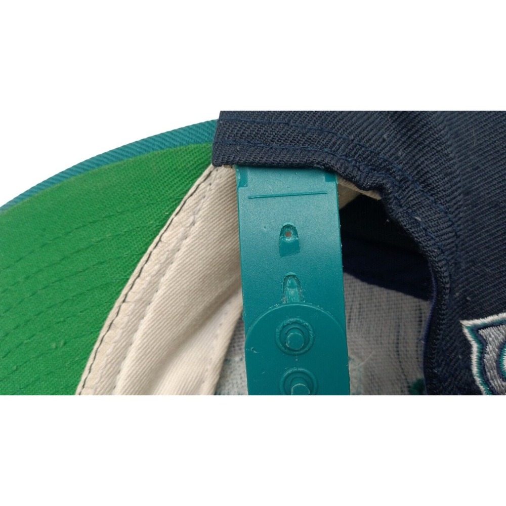 Nutmeg‎ Seattle Mariners Cap Ken Griffey Jr. Snap Back, Black & Green Hat VTG - Picture 8 of 8